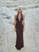 Favo maxi kjole - Brun