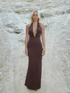 Favo maxi kjole - Brun