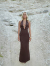 Favo maxi kjole - Brun