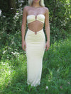 Ania maxi kjole - Gul