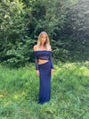 Delora maxi kjole - Navy