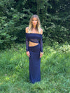 Delora maxi kjole - Navy