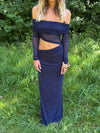 Delora maxi kjole - Navy