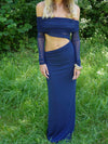 Delora maxi kjole - Navy