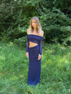 Delora maxi kjole - Navy