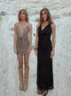 Sesia maxi blonde kjole - Sort
