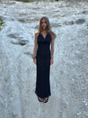 Sesia maxi blonde kjole - Sort