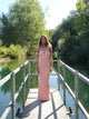 Darcy maxi kjole med mønster - Pink