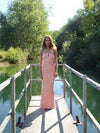 Darcy maxi kjole med mønster - Pink