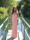 Darcy maxi kjole med mønster - Pink