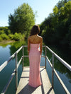 Darcy maxi kjole med mønster - Pink