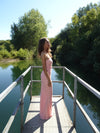 Darcy maxi kjole med mønster - Pink