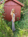 Baili maxi kjole med snit - Beige