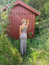 Baili maxi kjole med snit - Beige