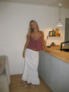 Huda maxi nederdel - Hvid