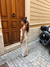 Sefina maxi strikket nederdel - Beige