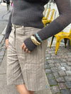 Armbånd med striber - Blå nuancer/guld