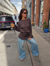 Dalya meshbluse - Brun