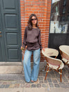 Dalya meshbluse - Brun