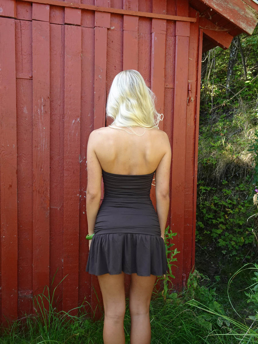 Lollie mini kjole - Brun