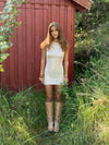 Kasy mini kjole med palietter - Beige