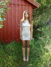 Kasy mini kjole med palietter - Beige
