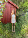 Kasy mini kjole med palietter - Beige