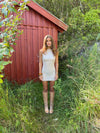 Kasy mini kjole med palietter - Beige
