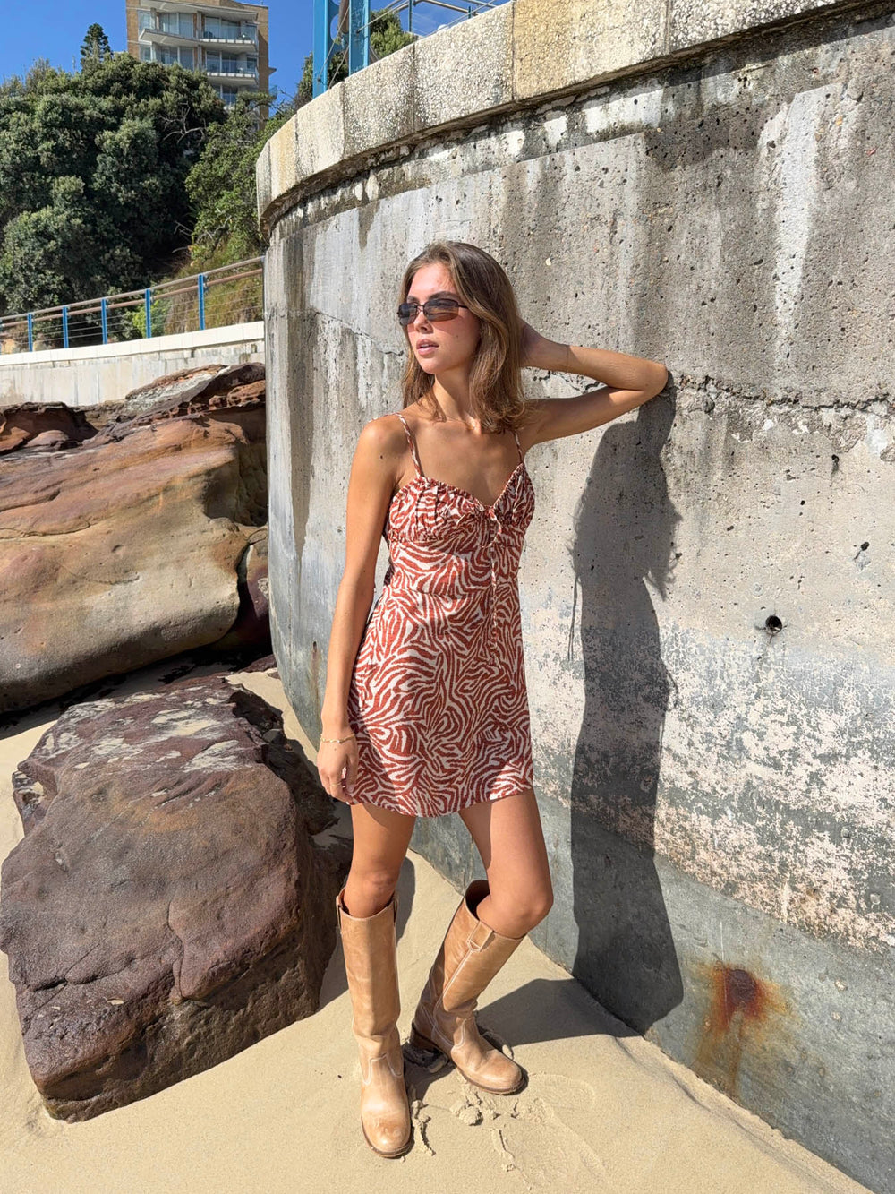 Lailina minikjole med mønster