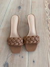 Yasmin mules med flet - Beige