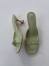 Pastella mules med sløjfe - Lysegrøn