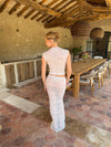 Marisol nederdel i blonde - Hvid