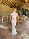 Marisol nederdel i blonde - Hvid