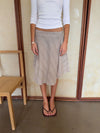 Mandy nederdel med tern - Beige