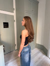 Larna one shoulder top - Sort