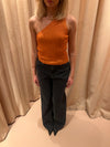 Cathie one shoulder top - Orange