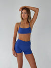 Bonded open back top - Royal blue