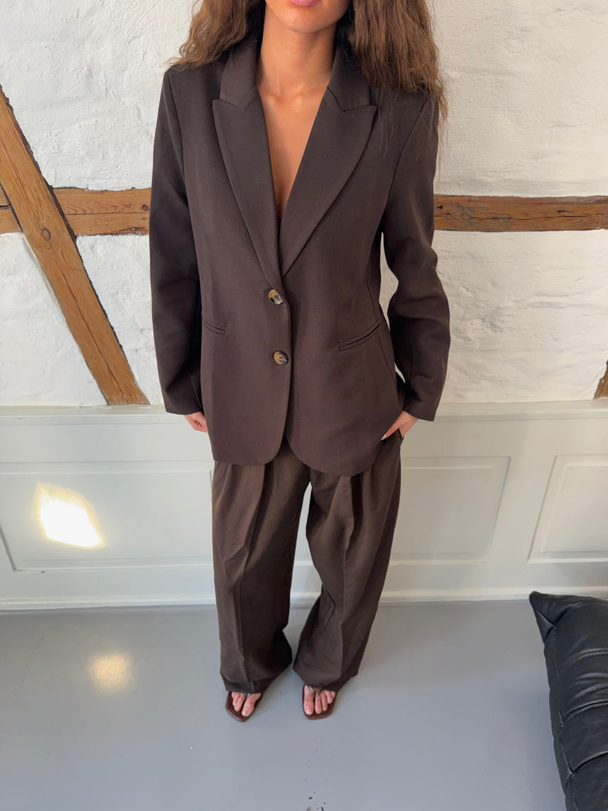 Sonija oversized blazer - Brun