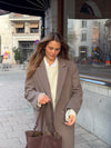 Alva oversized frakke - Taupe