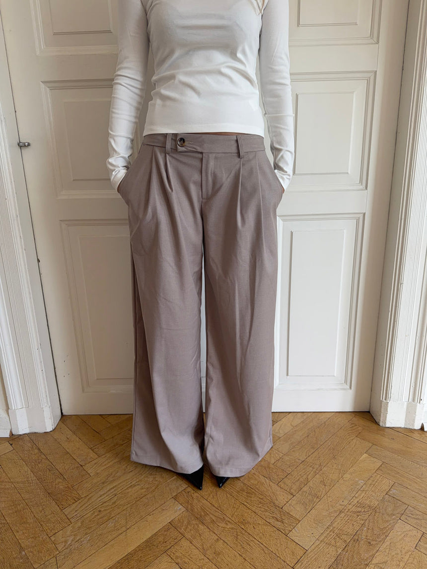 Camilla oversized suitbukser - Beige