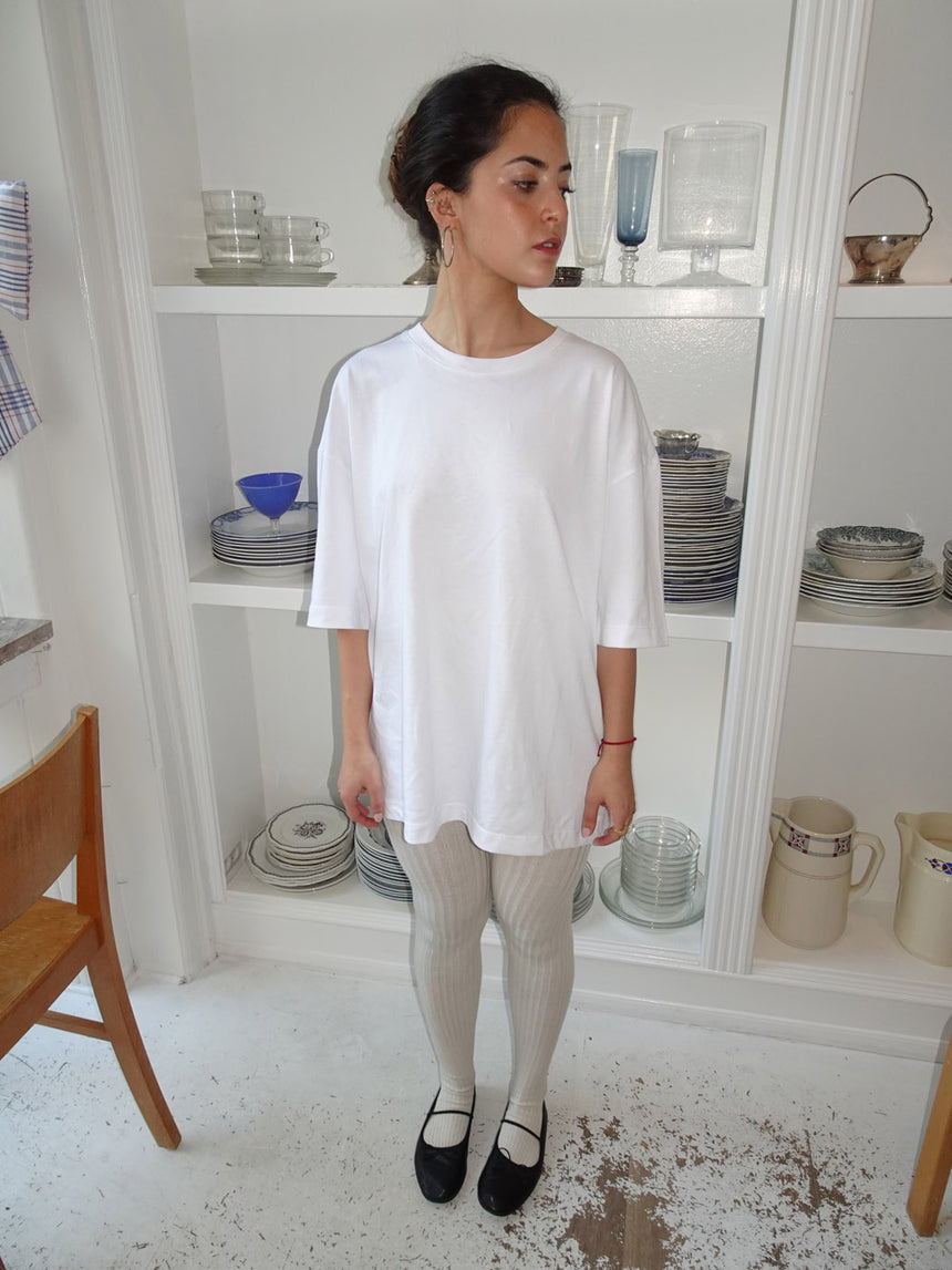 Zinnia oversized t-shirt - Hvid