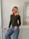 Esmeralda polo cardigan - Kaki