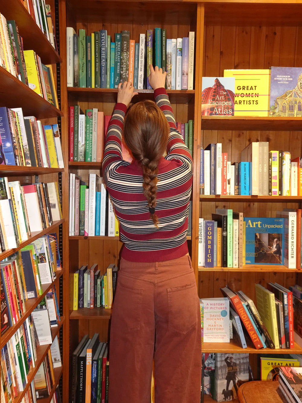 Tilina polo med striber - Rød/beige/navy