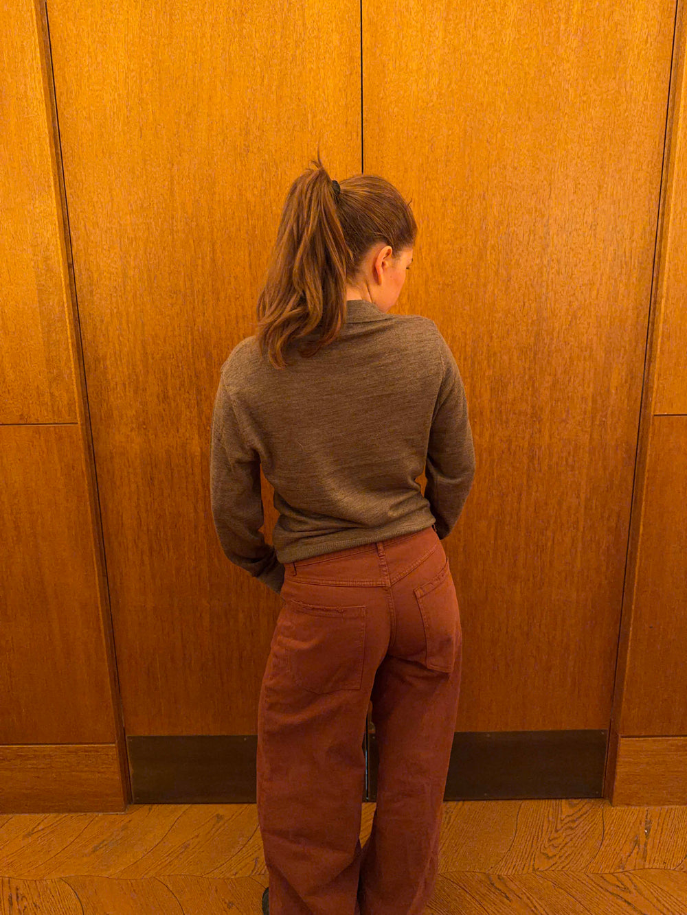 Jajana polo striktrøje - Brun