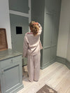 Pinja pyjamas sæt - Beige/rød
