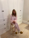 Carol pyjamas sæt med blonder - Lyserød