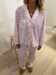 Carol pyjamas sæt med blonder - Lyserød