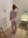 Carol pyjamas sæt med blonder - Lyserød