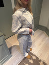 Esme pyjamas sæt - Off white/blå