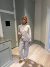 Esme pyjamas sæt - Off white/blå